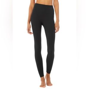 Alo Solid Black Vapor Leggings Large